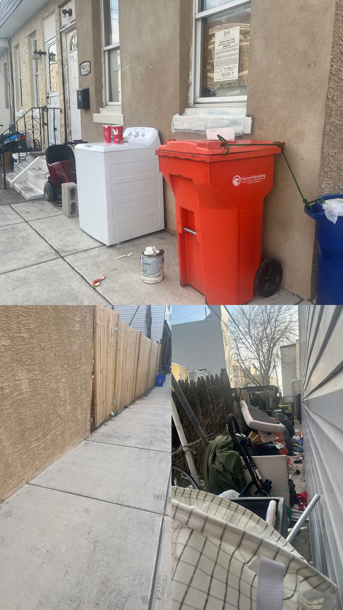 Photographic documentation of the work as submitted to the city's 311 record.