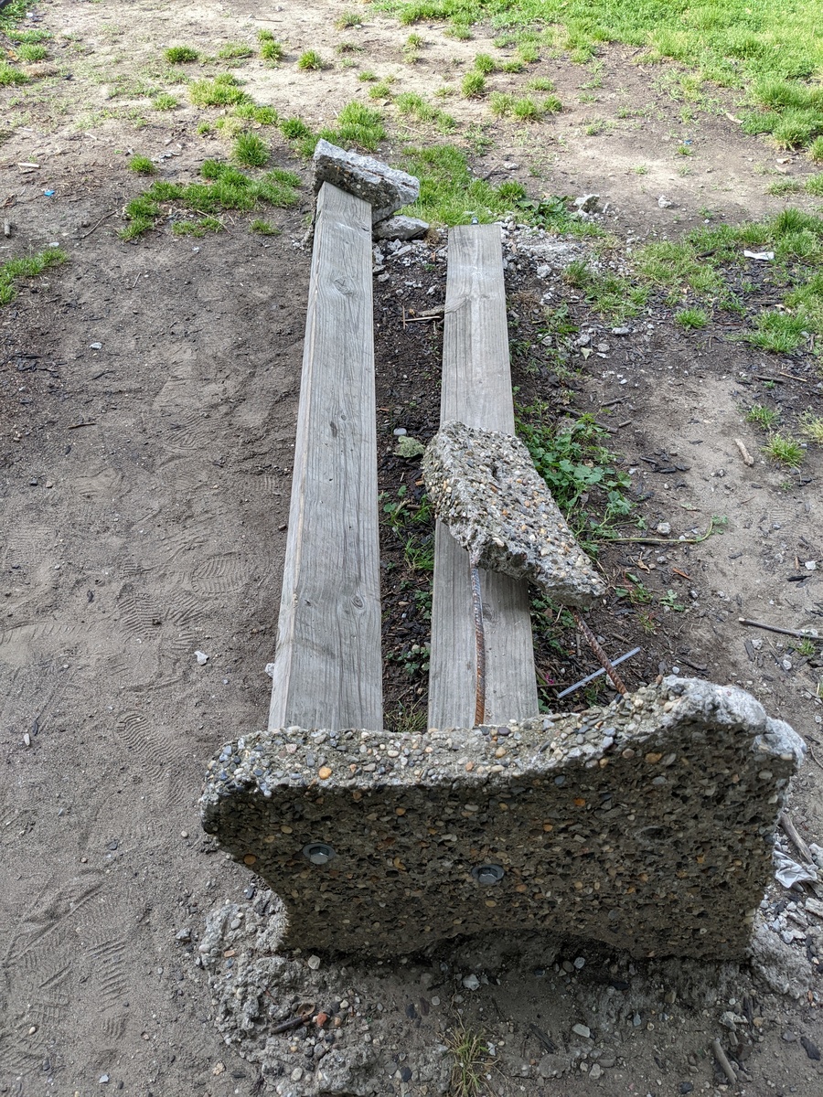 Photographic documentation of the work as submitted to the city's 311 record.