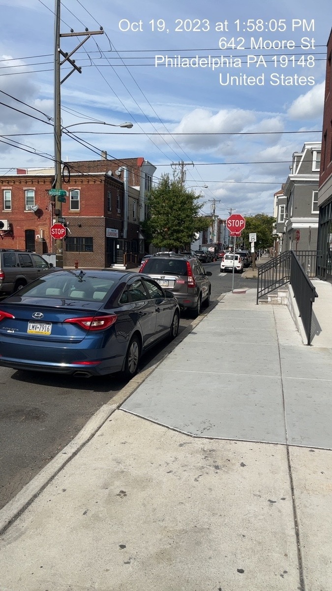 Photographic documentation of the work as submitted to the city's 311 record.