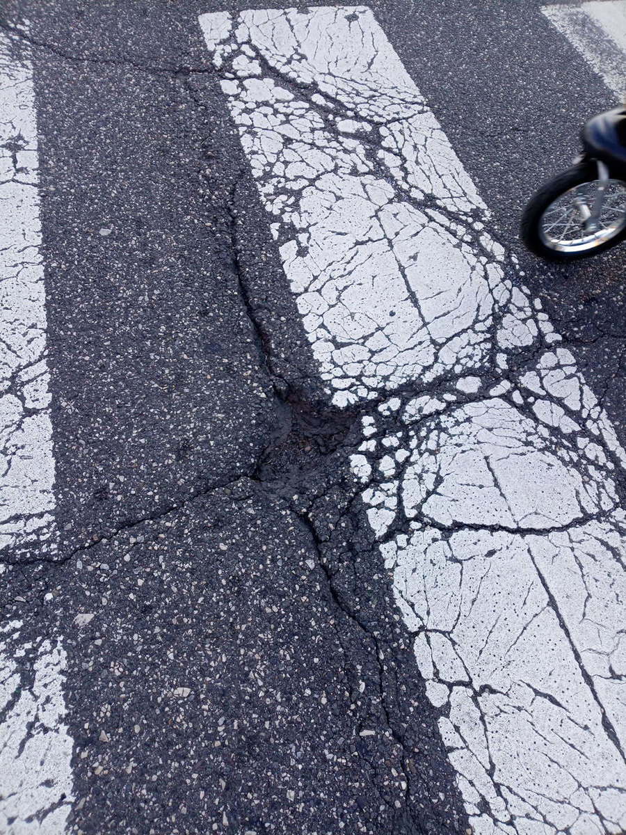 Photographic documentation of the work as submitted to the city's 311 record.