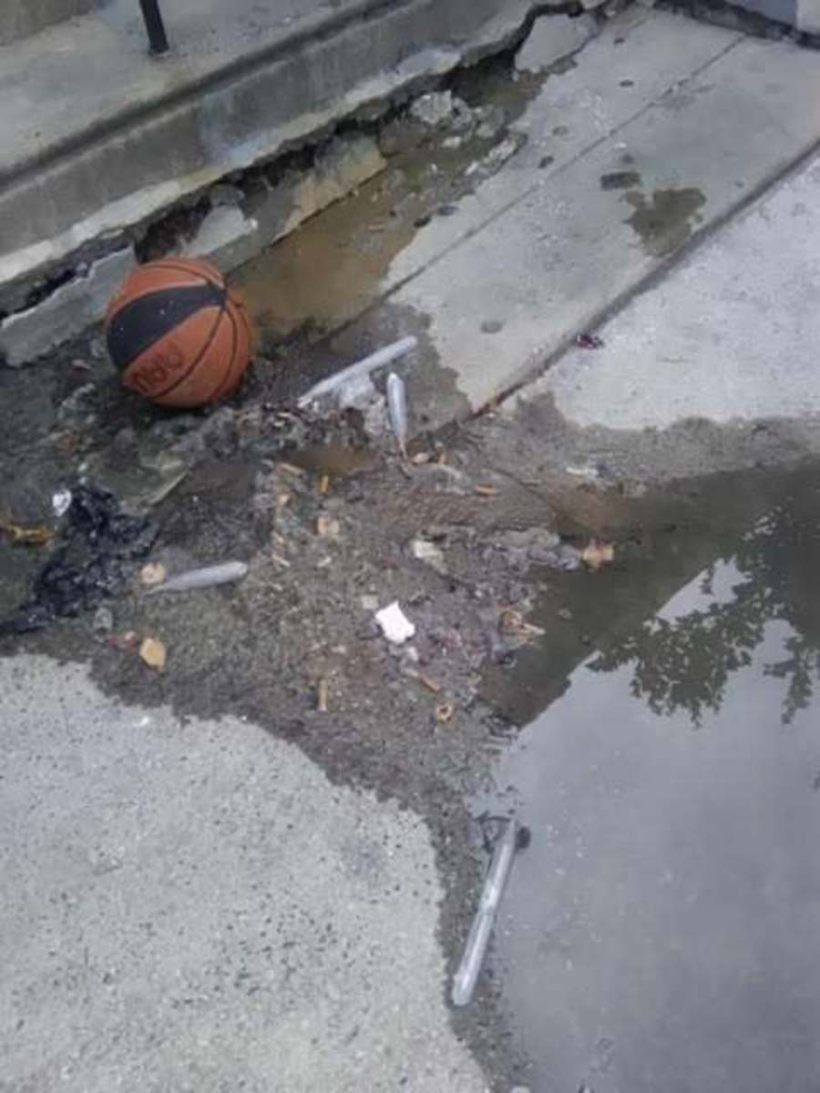 Photographic documentation of the work as submitted to the city's 311 record.