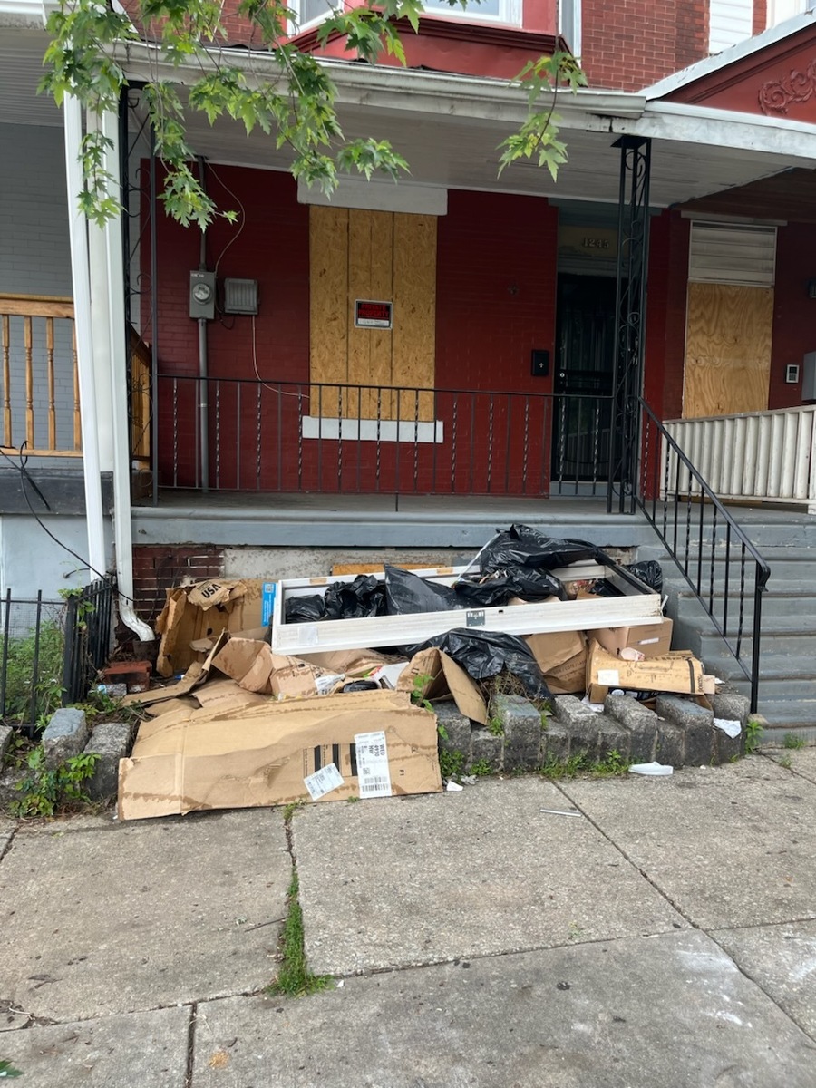Photographic documentation of the work as submitted to the city's 311 record.