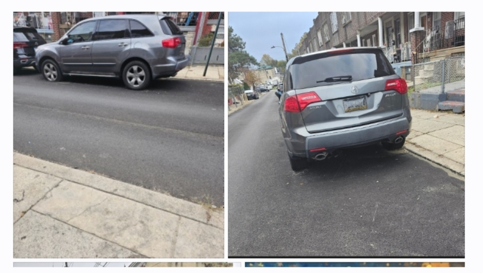 Photographic documentation of the work as submitted to the city's 311 record.