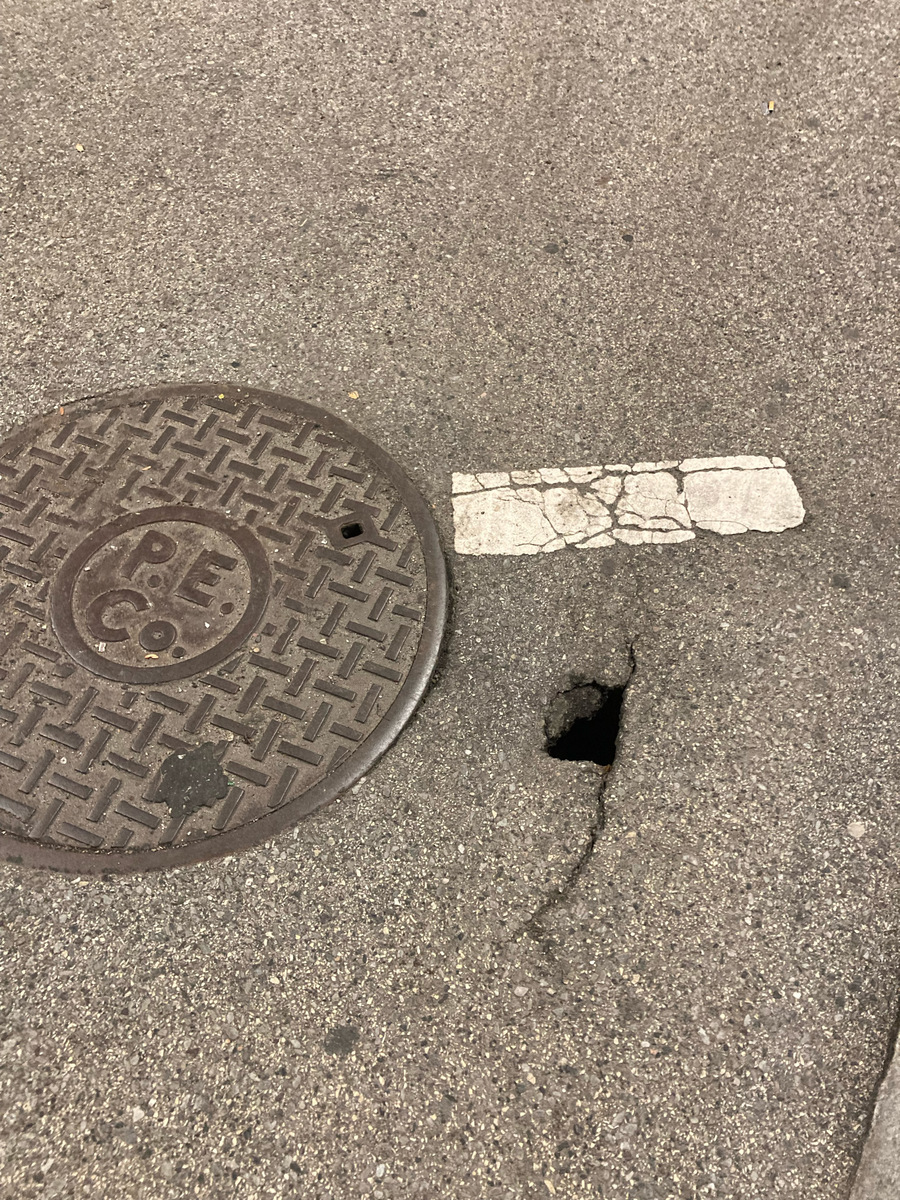 Photographic documentation of the work as submitted to the city's 311 record.