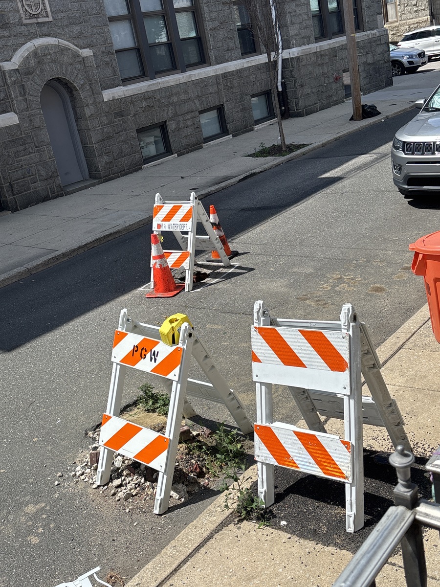 Photographic documentation of the work as submitted to the city's 311 record.