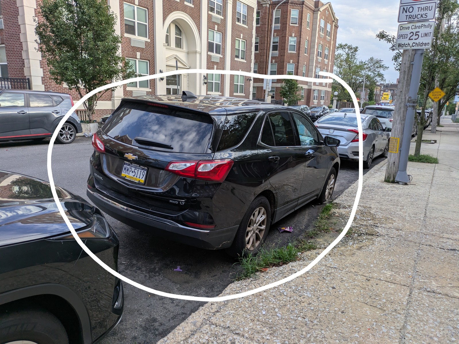 Photographic documentation of the work as submitted to the city's 311 record.