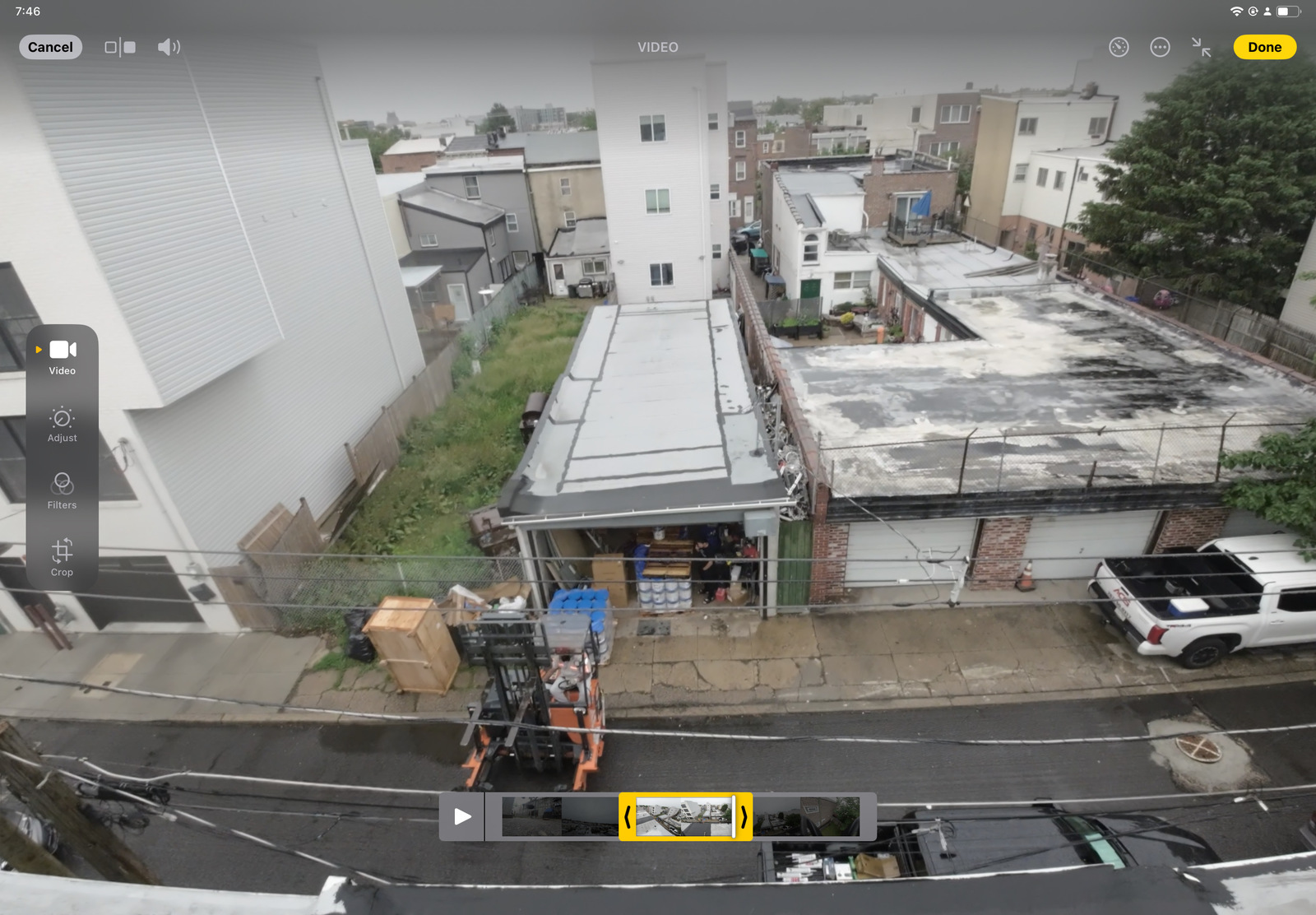 Photographic documentation of the work as submitted to the city's 311 record.