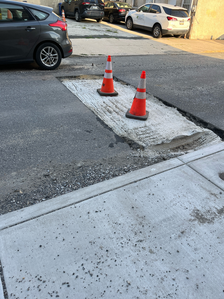 Photographic documentation of the work as submitted to the city's 311 record.