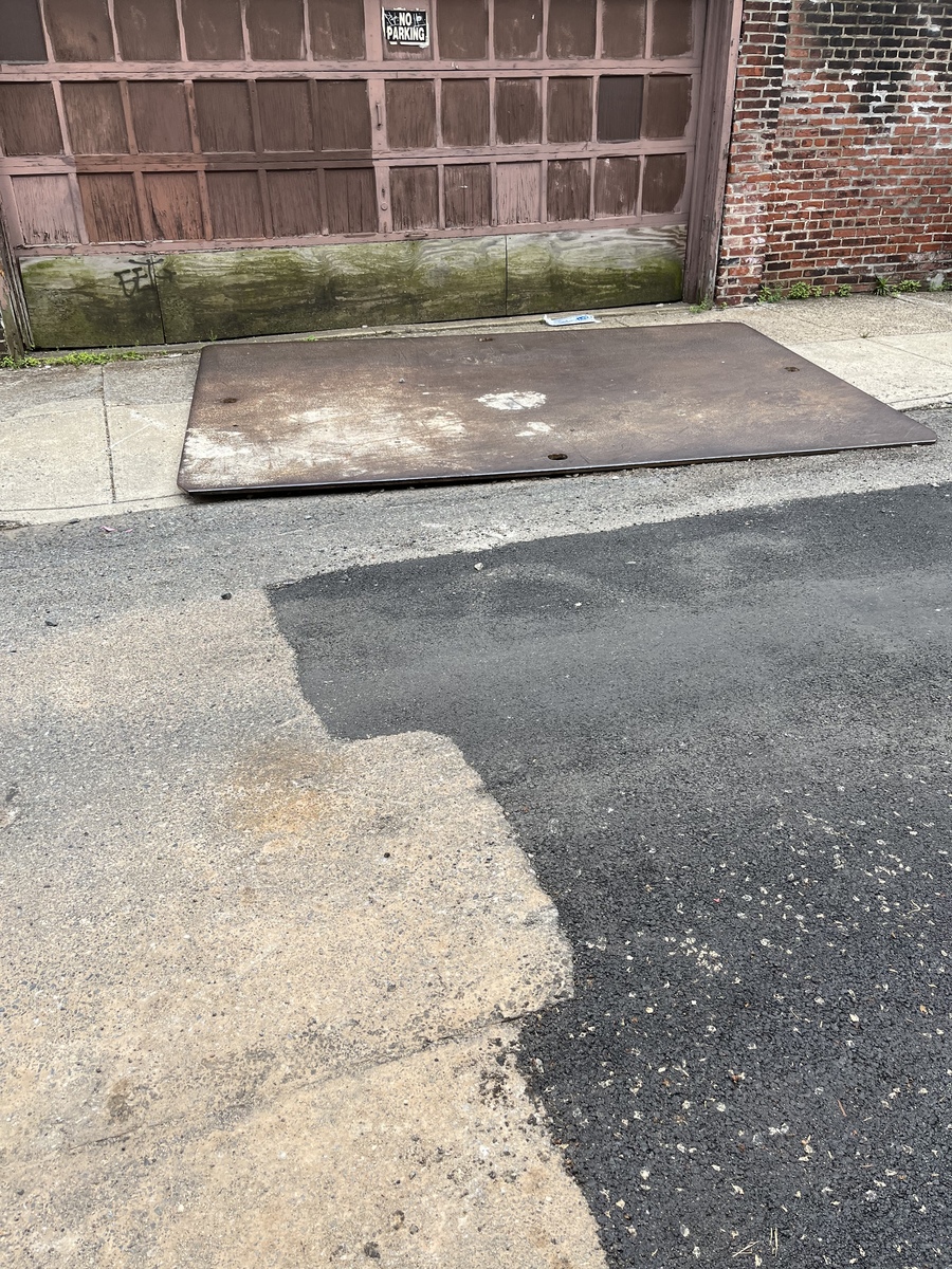 Photographic documentation of the work as submitted to the city's 311 record.