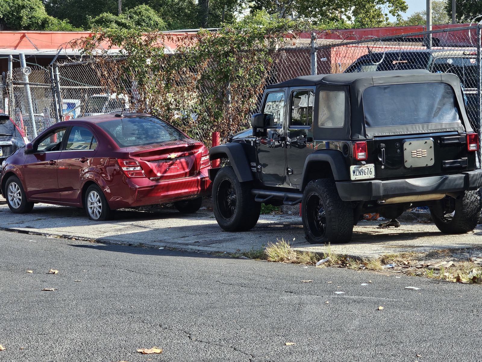 Photographic documentation of the work as submitted to the city's 311 record.