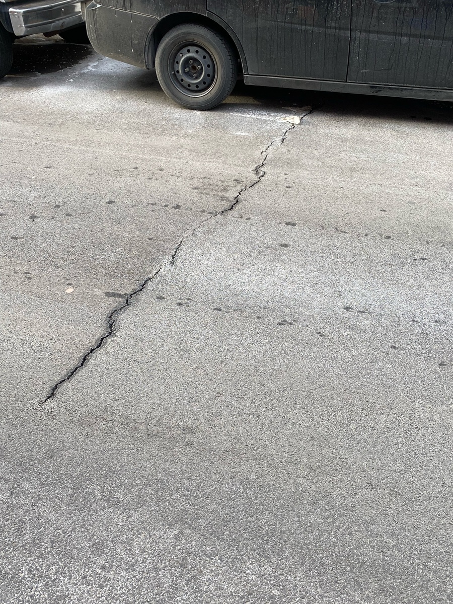Photographic documentation of the work as submitted to the city's 311 record.