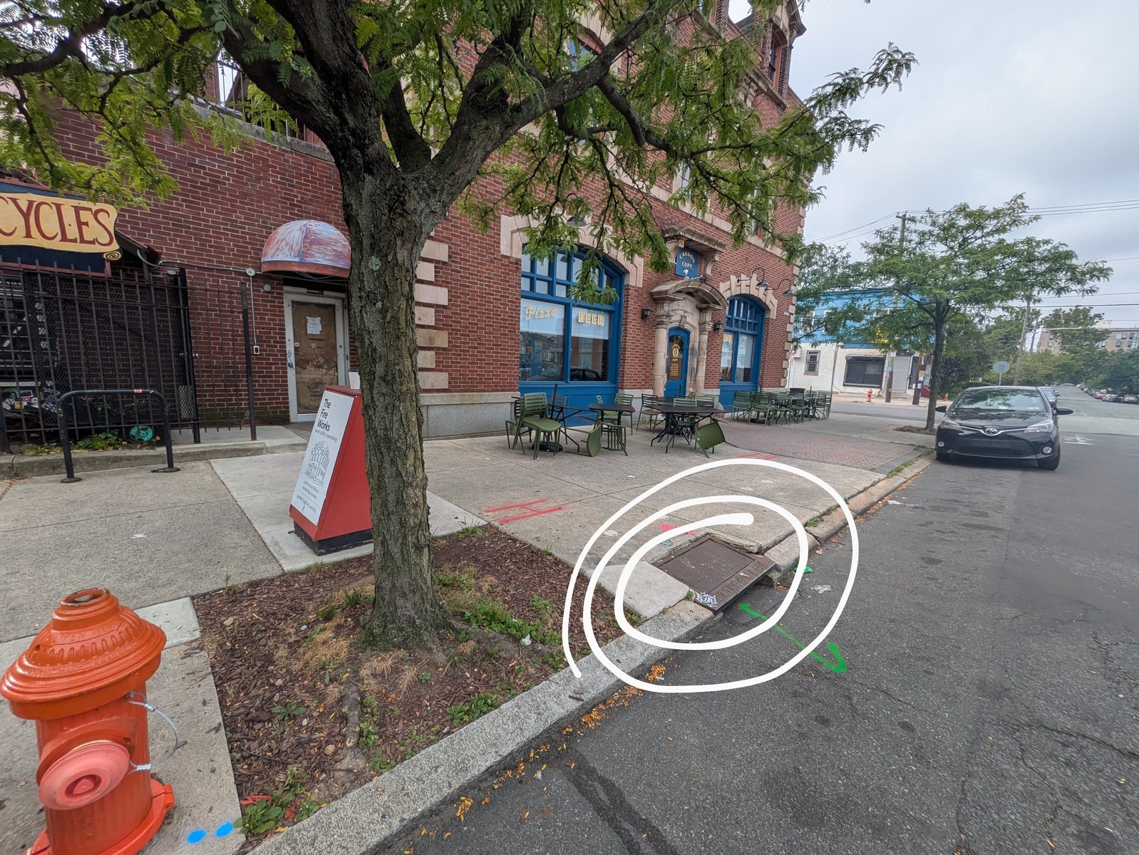 Photographic documentation of the work as submitted to the city's 311 record.