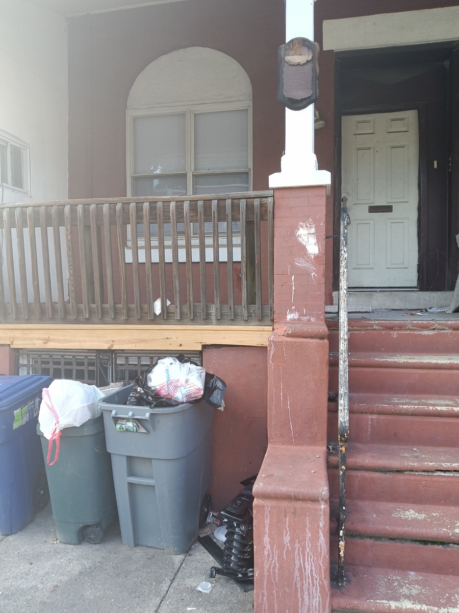 Photographic documentation of the work as submitted to the city's 311 record.