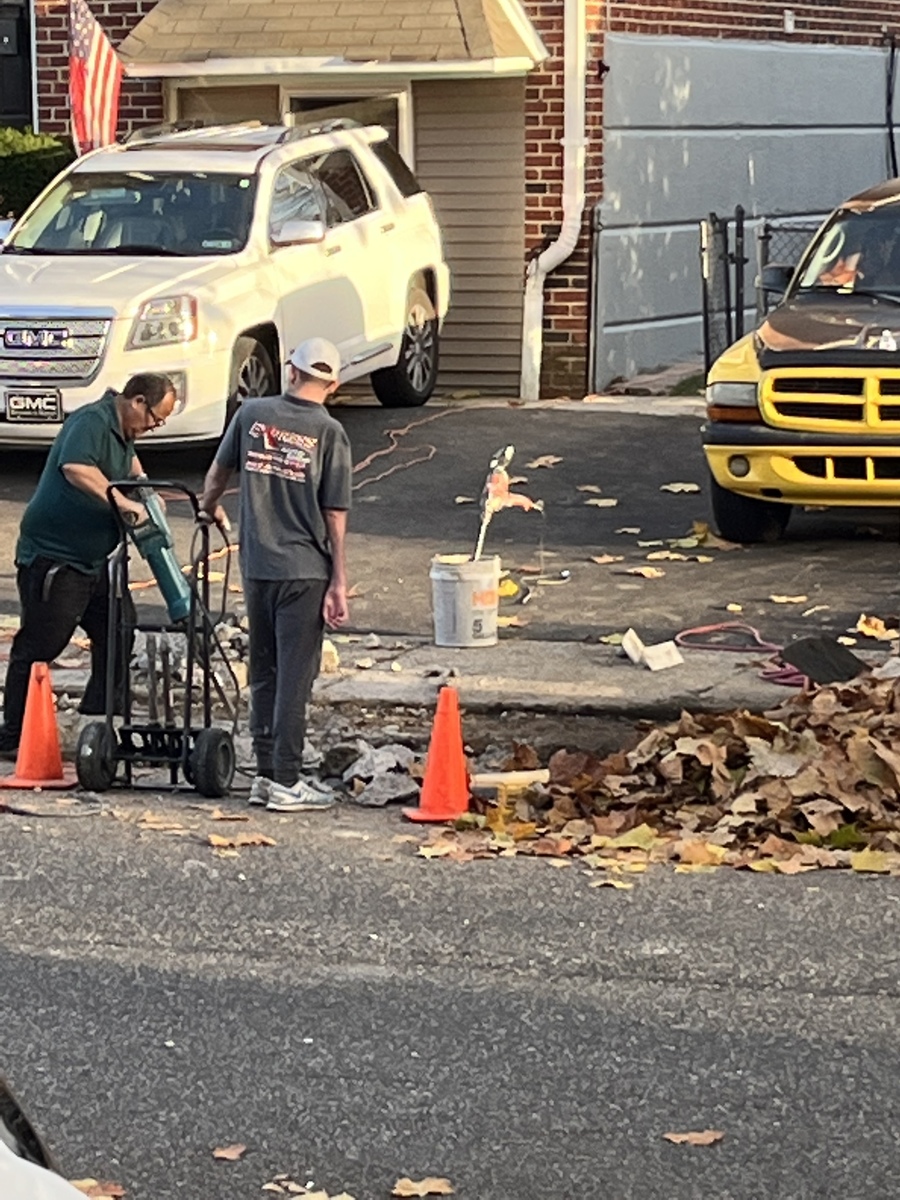 Photographic documentation of the work as submitted to the city's 311 record.