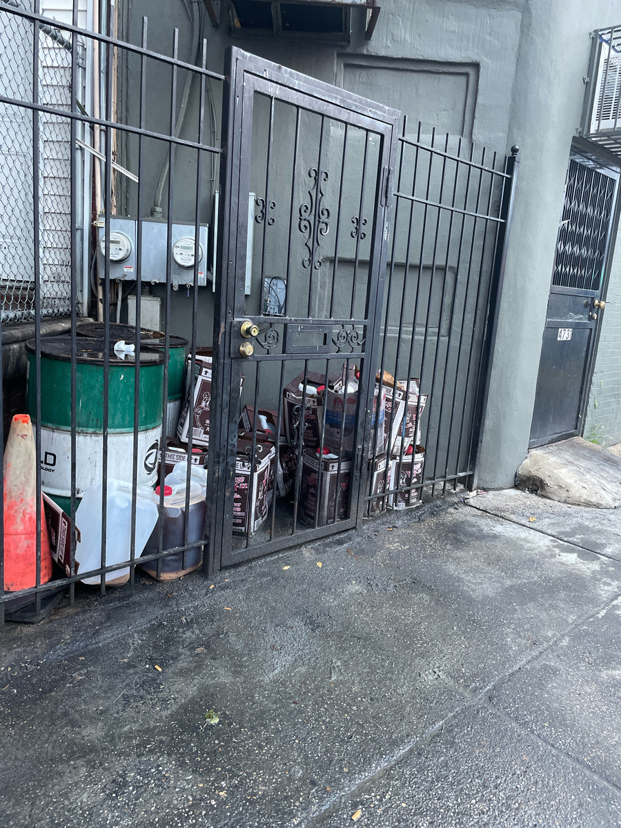Photographic documentation of the work as submitted to the city's 311 record.