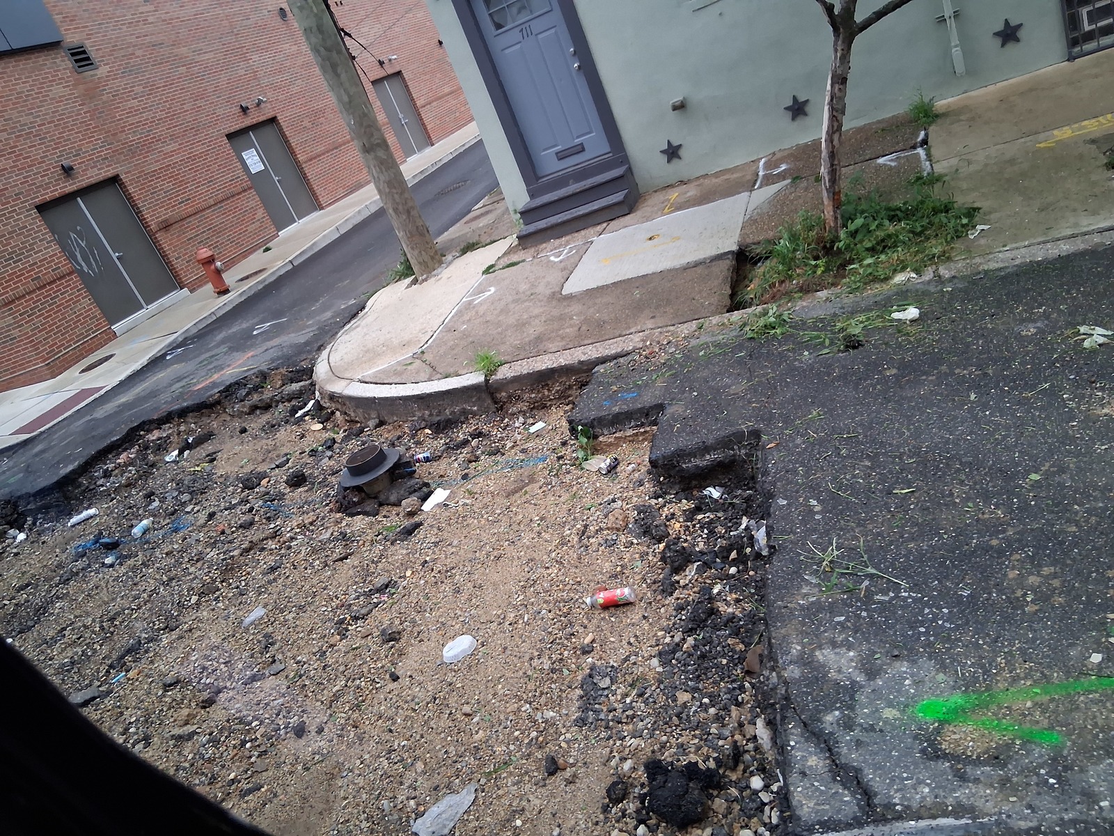 Photographic documentation of the work as submitted to the city's 311 record.