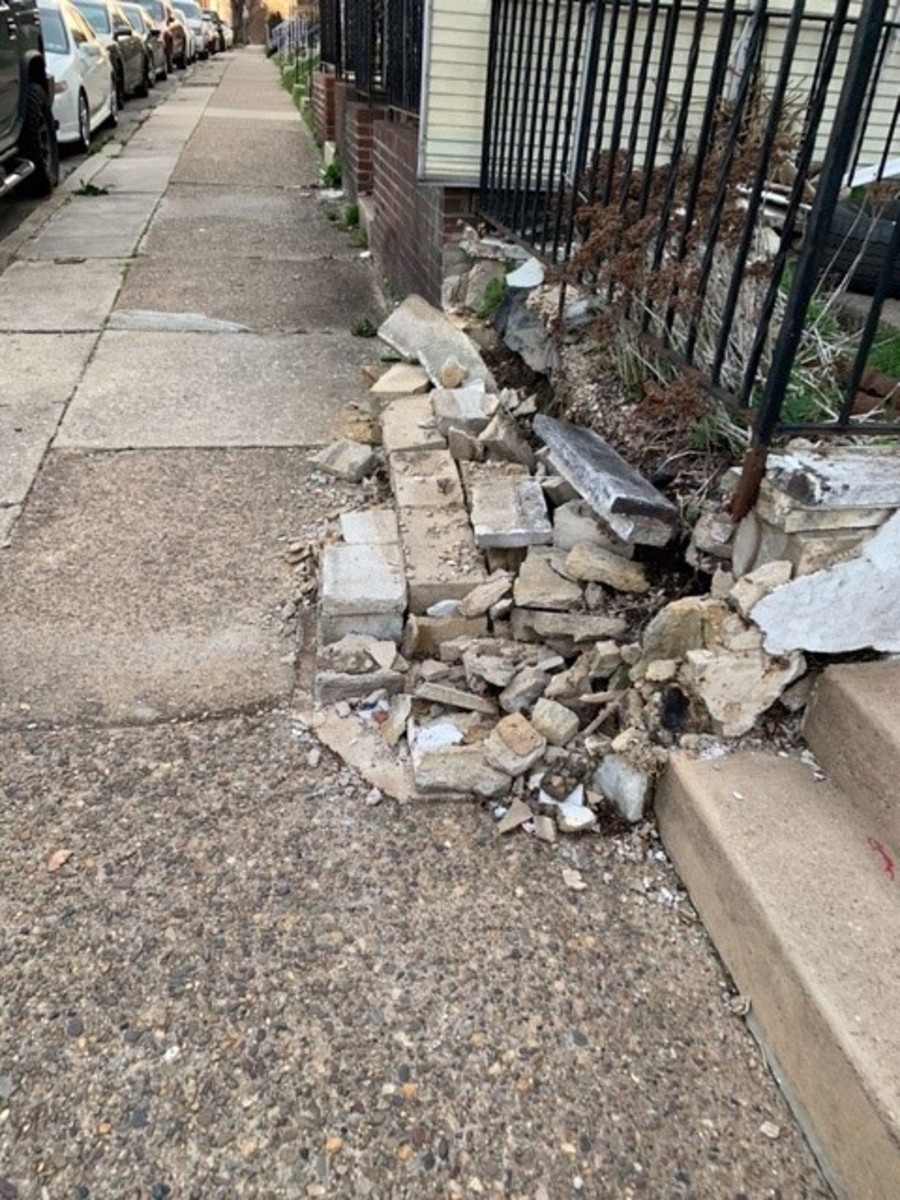 Photographic documentation of the work as submitted to the city's 311 record.