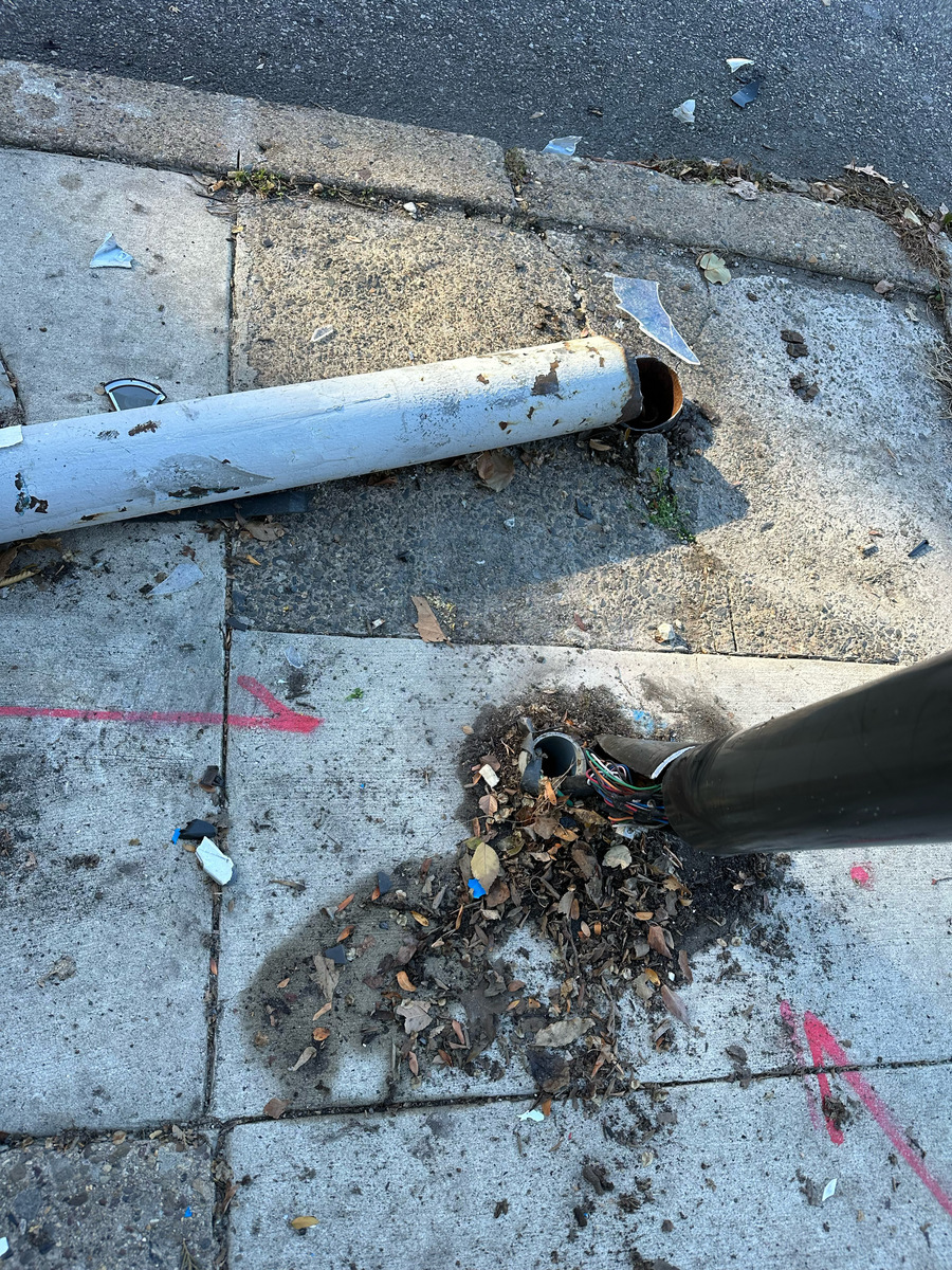 Photographic documentation of the work as submitted to the city's 311 record.