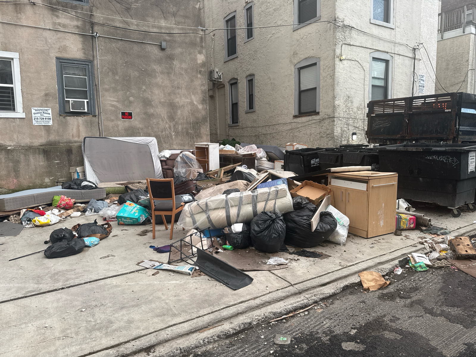 Photographic documentation of the work as submitted to the city's 311 record.