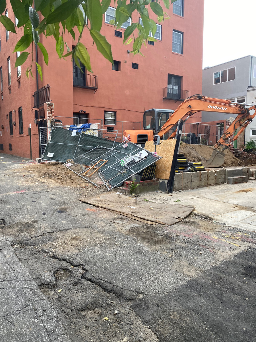 Photographic documentation of the work as submitted to the city's 311 record.