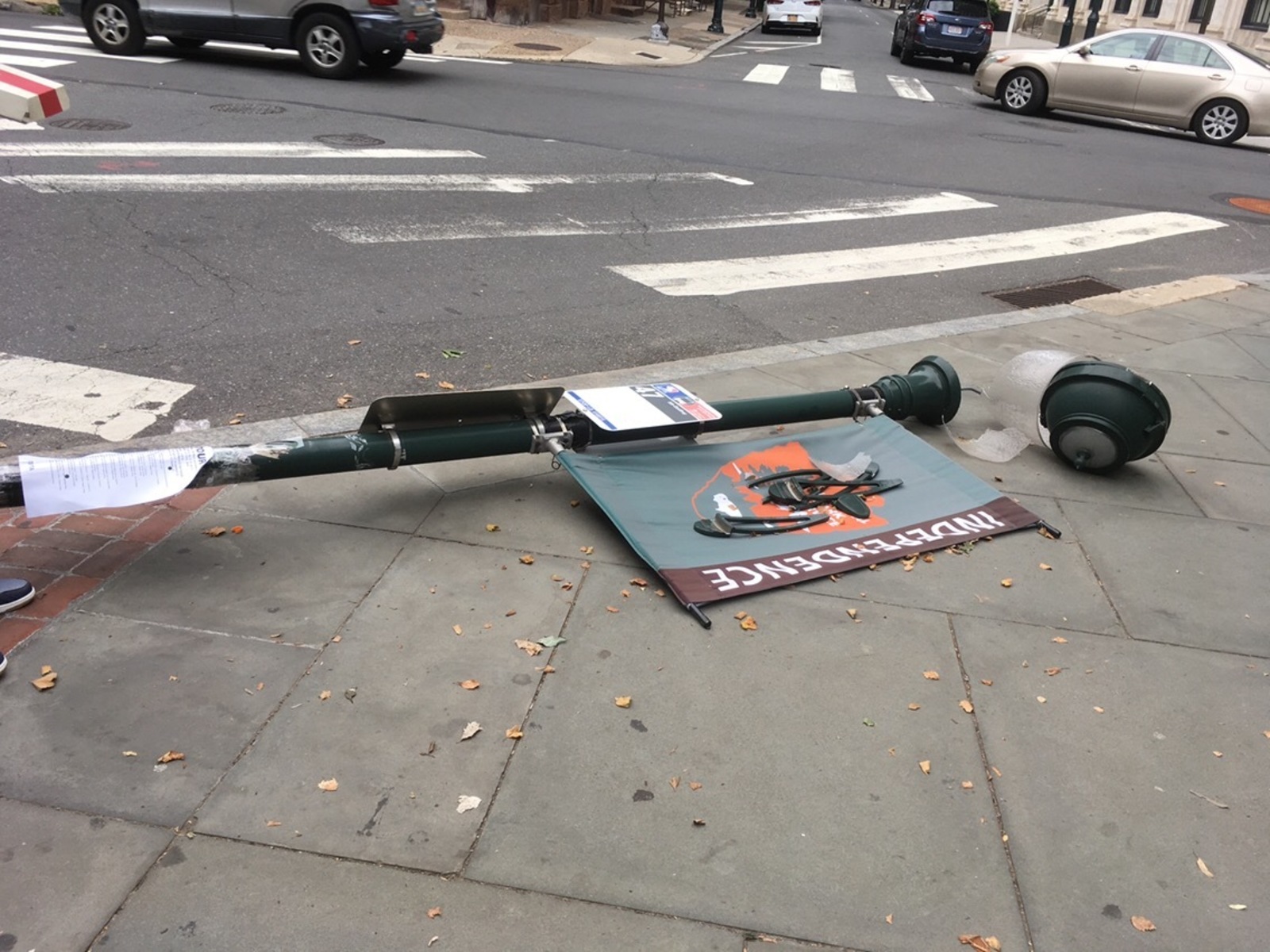 Photographic documentation of the work as submitted to the city's 311 record.