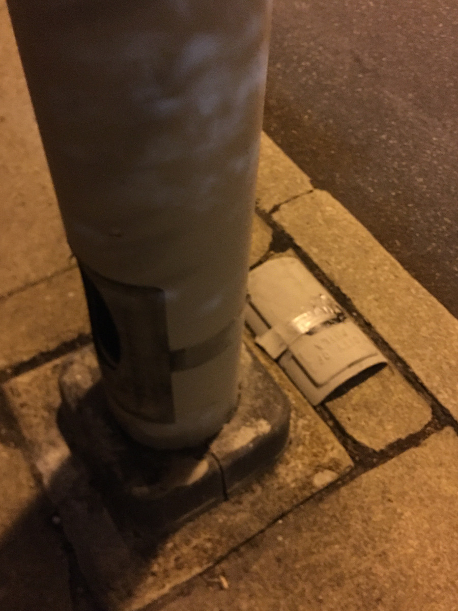 Photographic documentation of the work as submitted to the city's 311 record.