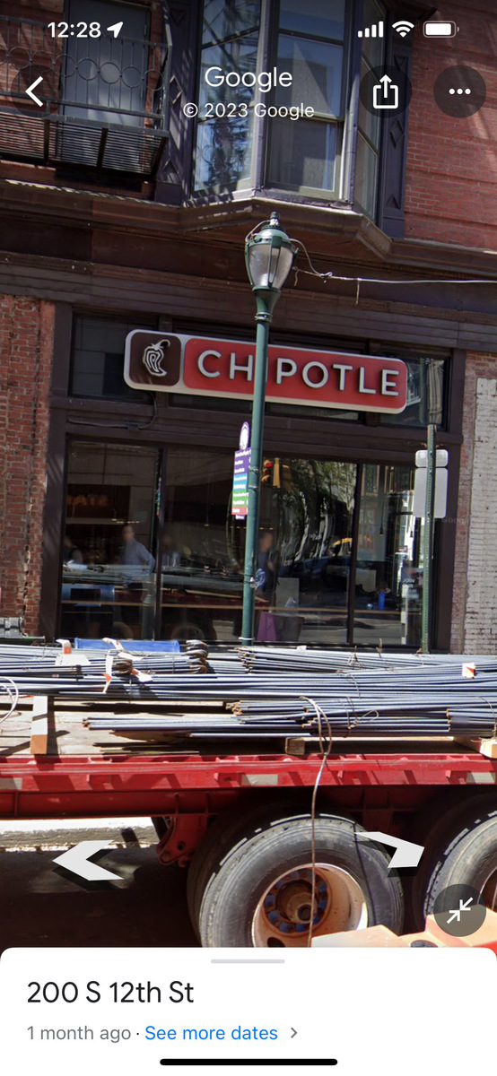 Photographic documentation of the work as submitted to the city's 311 record.
