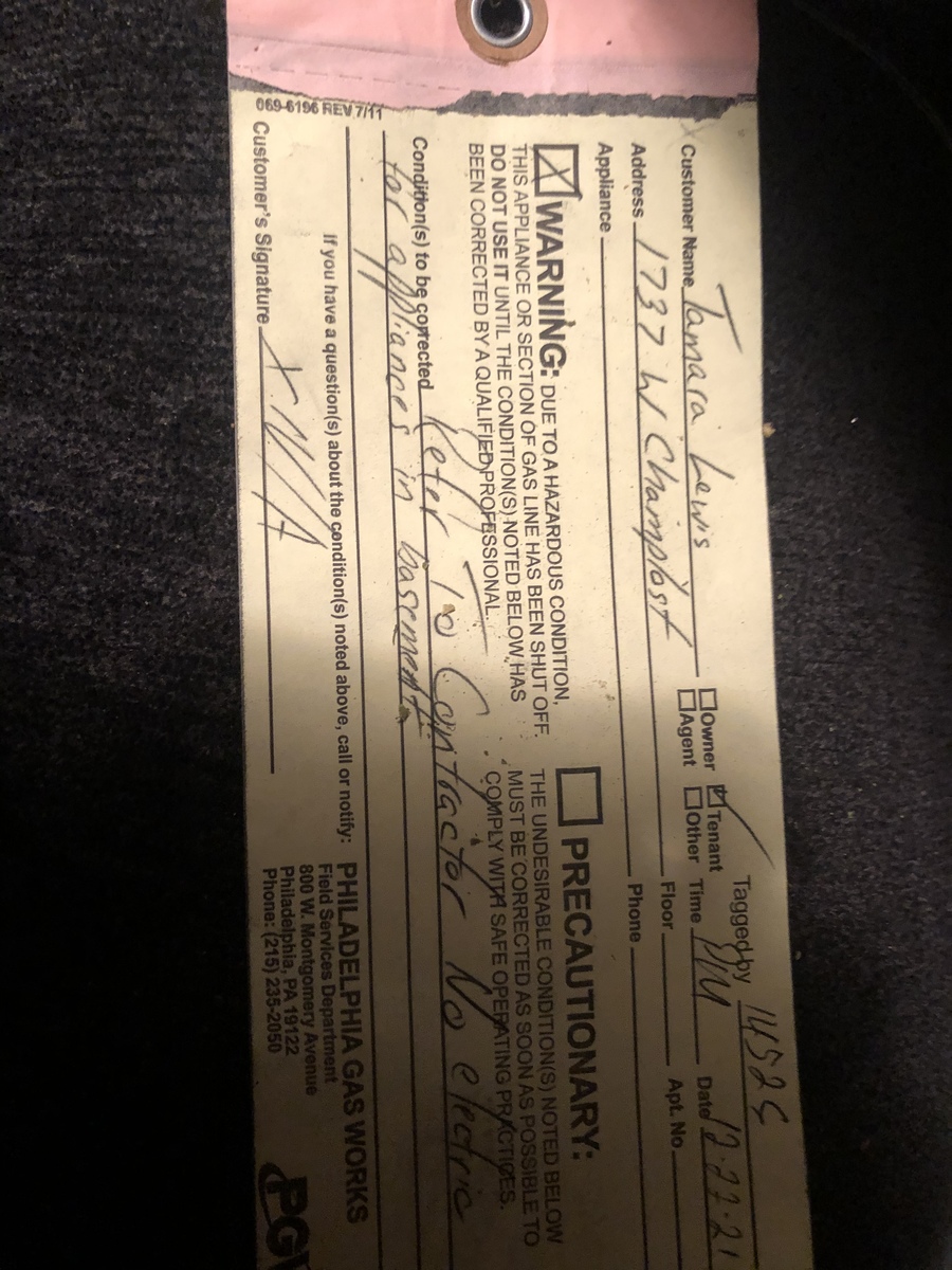 Photographic documentation of the work as submitted to the city's 311 record.