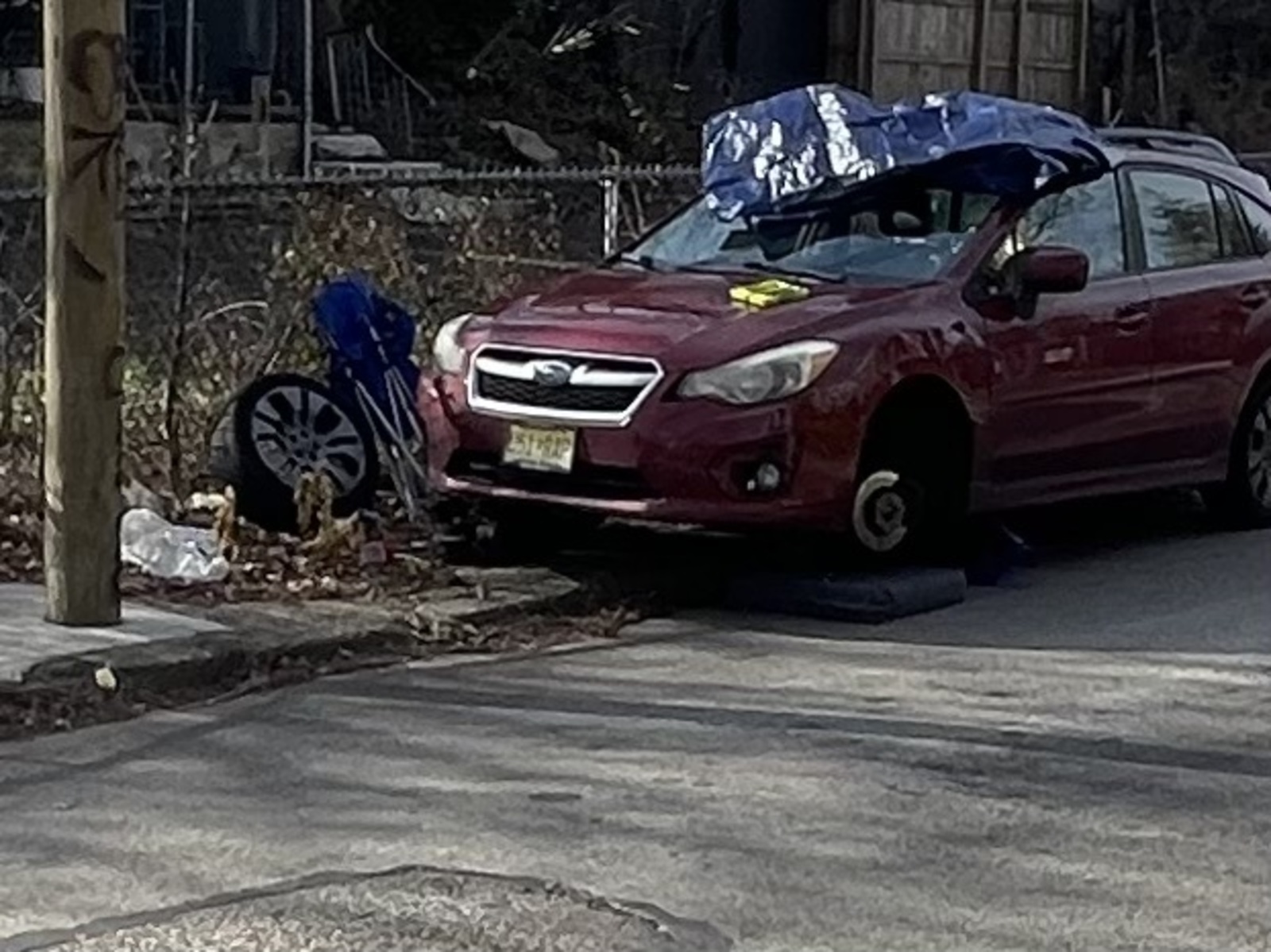 Photographic documentation of the work as submitted to the city's 311 record.