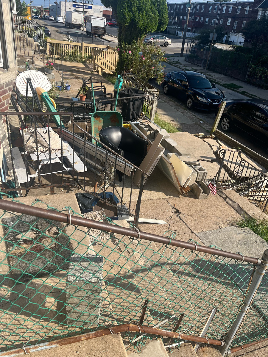 Photographic documentation of the work as submitted to the city's 311 record.
