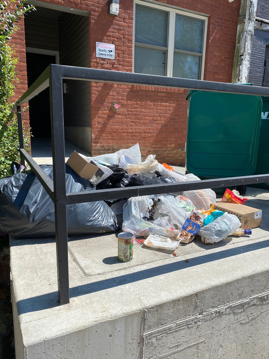 Photographic documentation of the work as submitted to the city's 311 record.