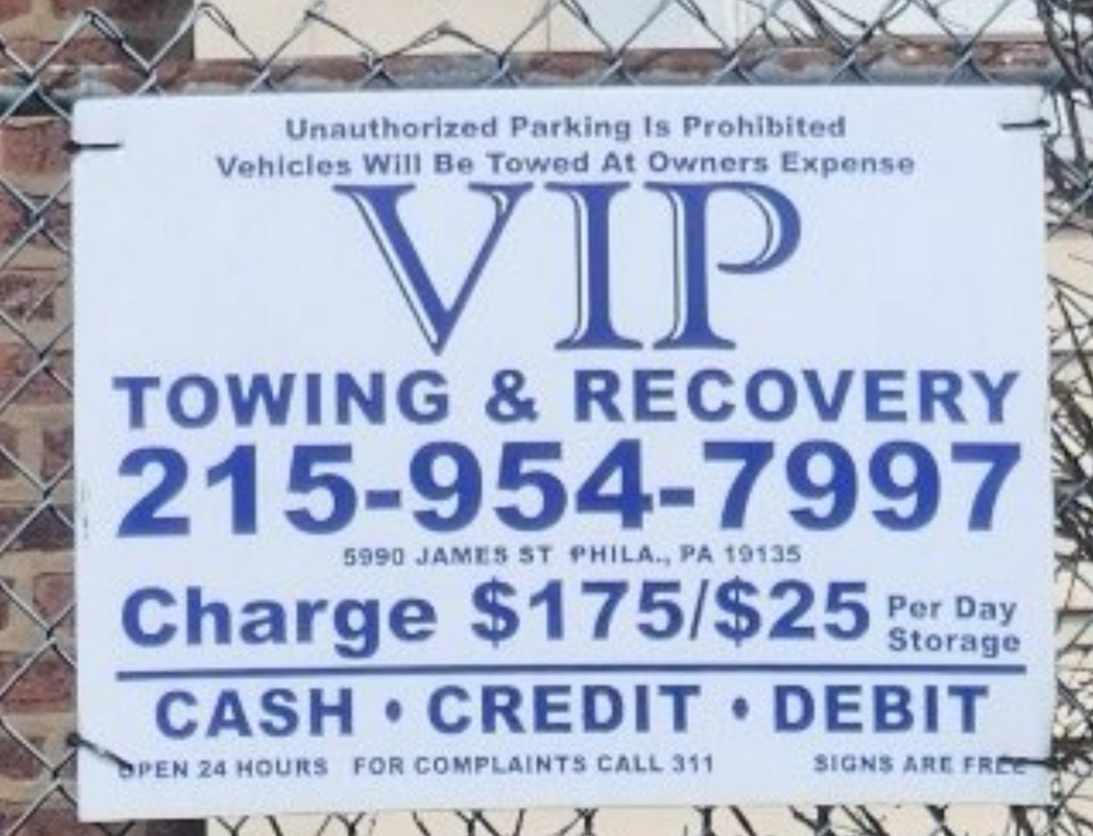 Photographic documentation of the work as submitted to the city's 311 record.