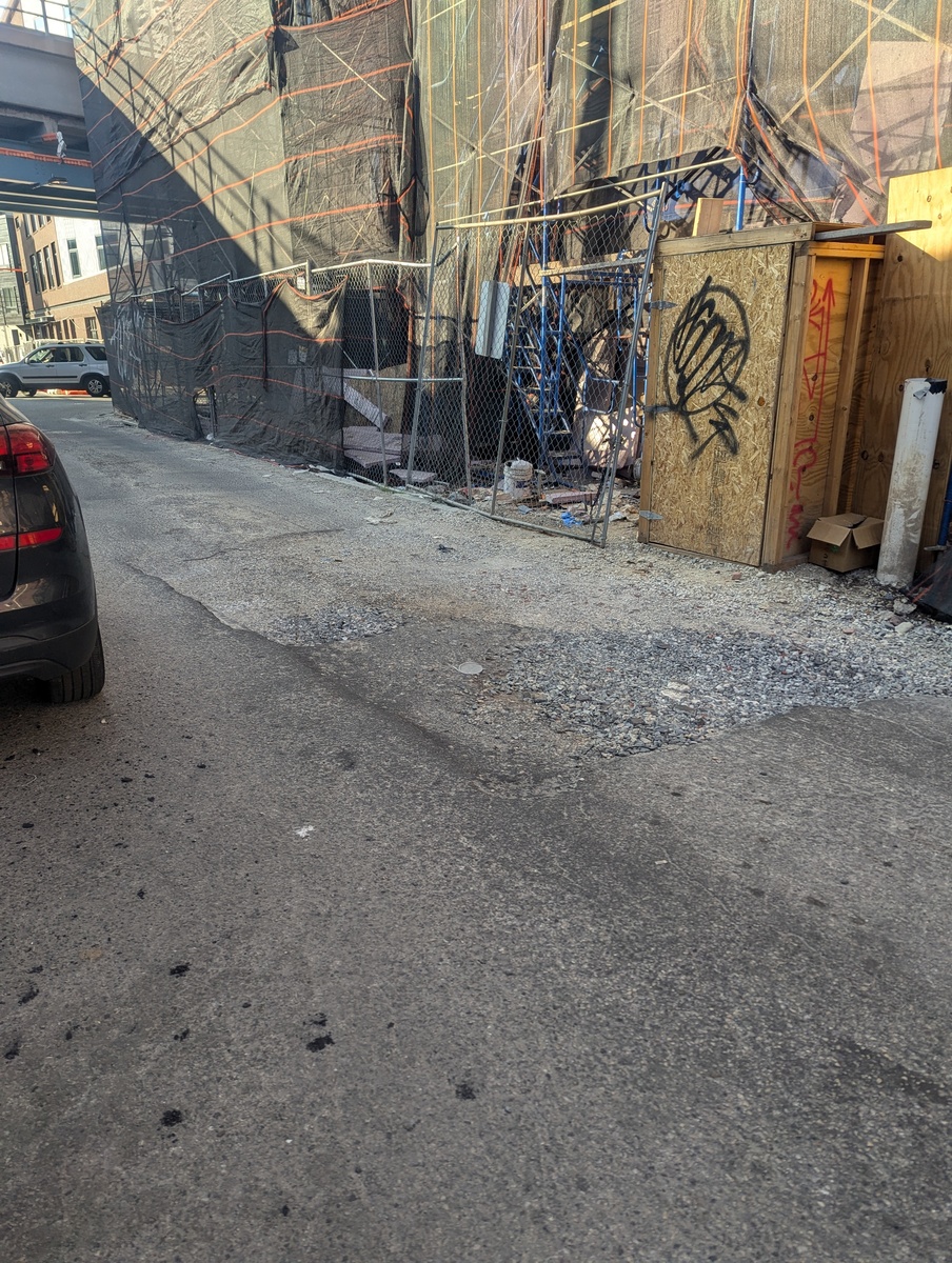 Photographic documentation of the work as submitted to the city's 311 record.