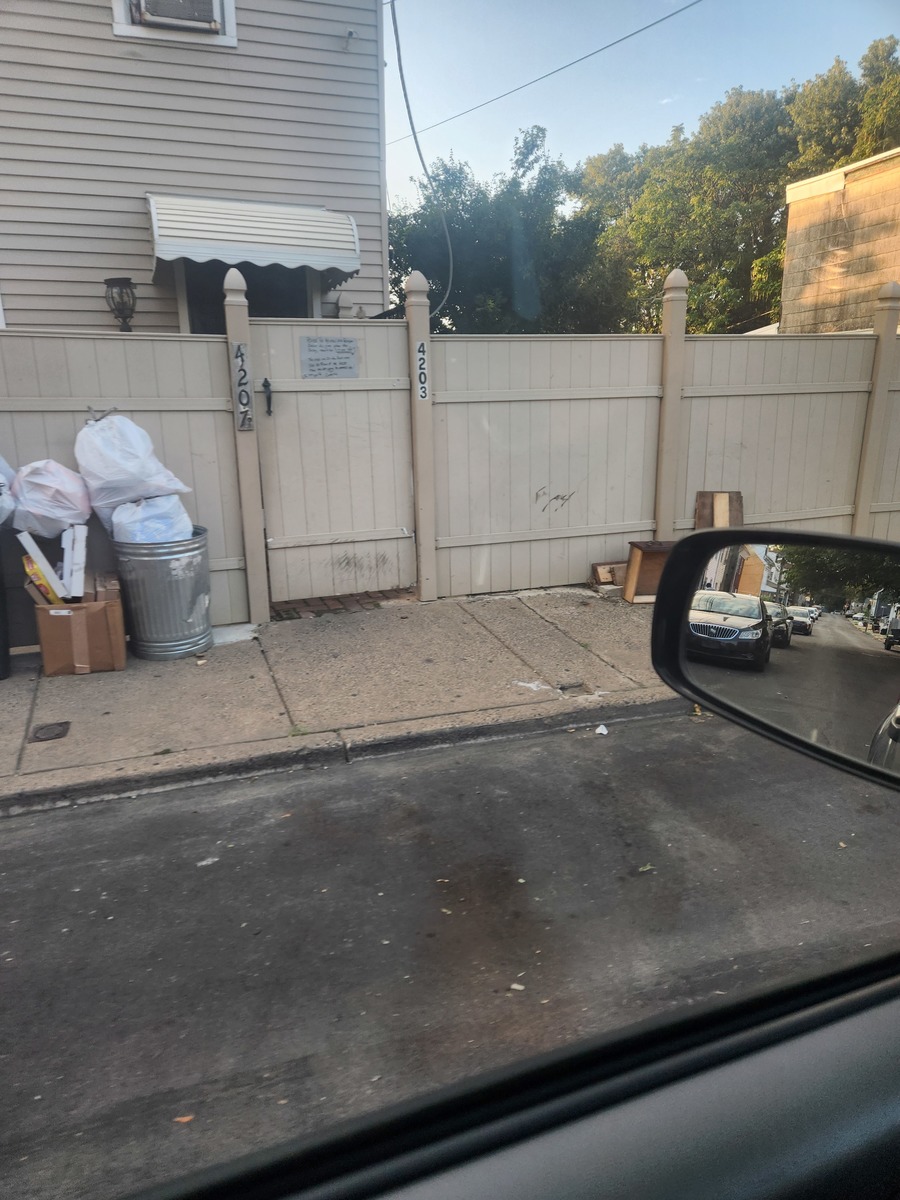 Photographic documentation of the work as submitted to the city's 311 record.