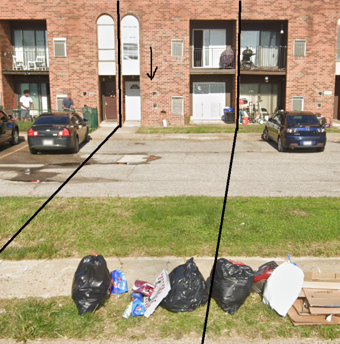 Photographic documentation of the work as submitted to the city's 311 record.