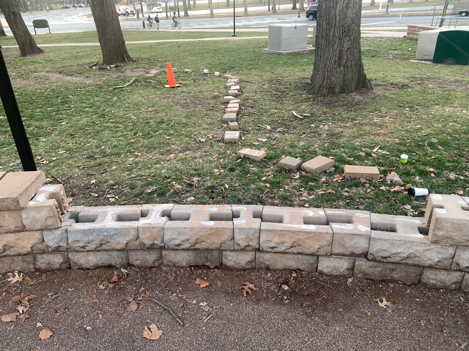 Photographic documentation of the work as submitted to the city's 311 record.