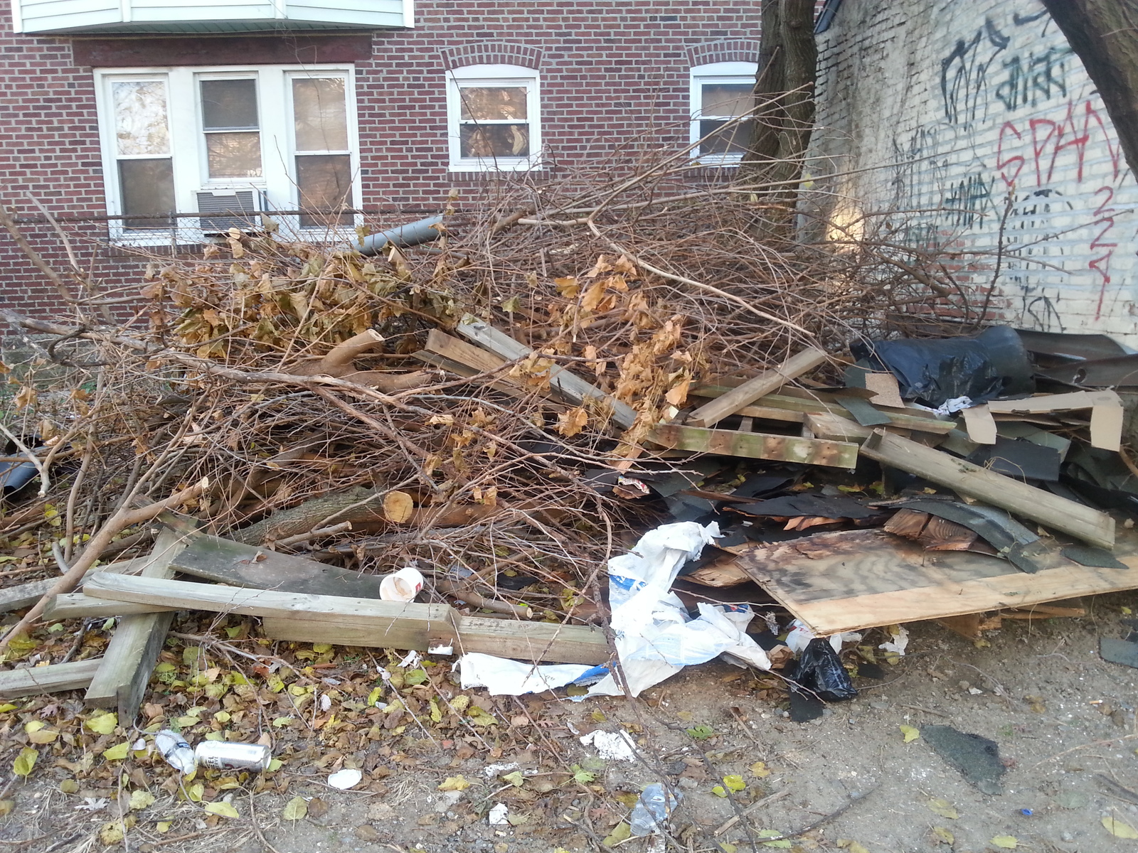 Photographic documentation of the work as submitted to the city's 311 record.