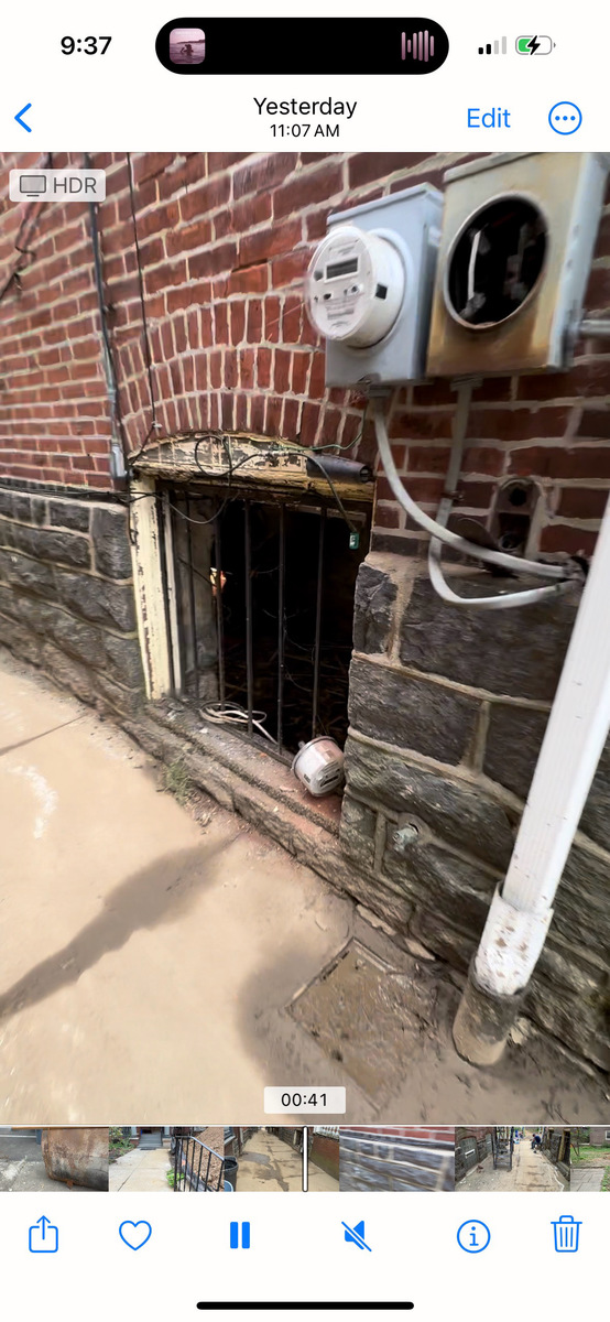 Photographic documentation of the work as submitted to the city's 311 record.