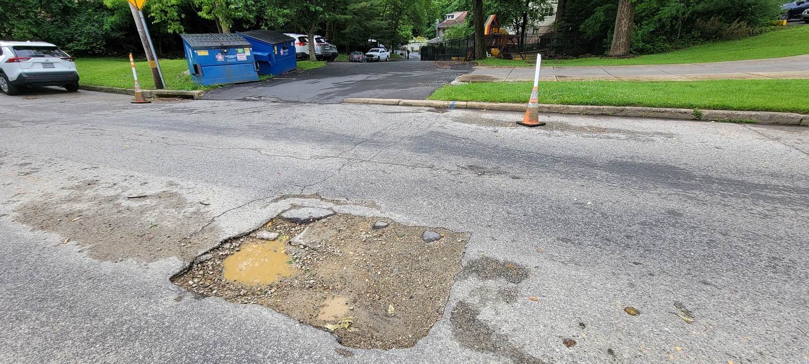 Photographic documentation of the work as submitted to the city's 311 record.