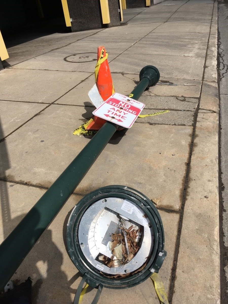 Photographic documentation of the work as submitted to the city's 311 record.