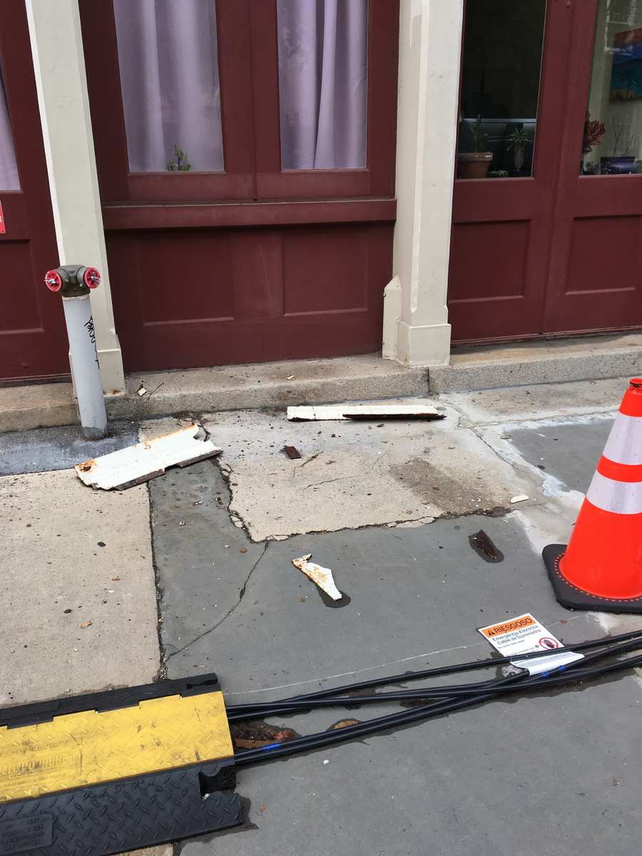 Photographic documentation of the work as submitted to the city's 311 record.