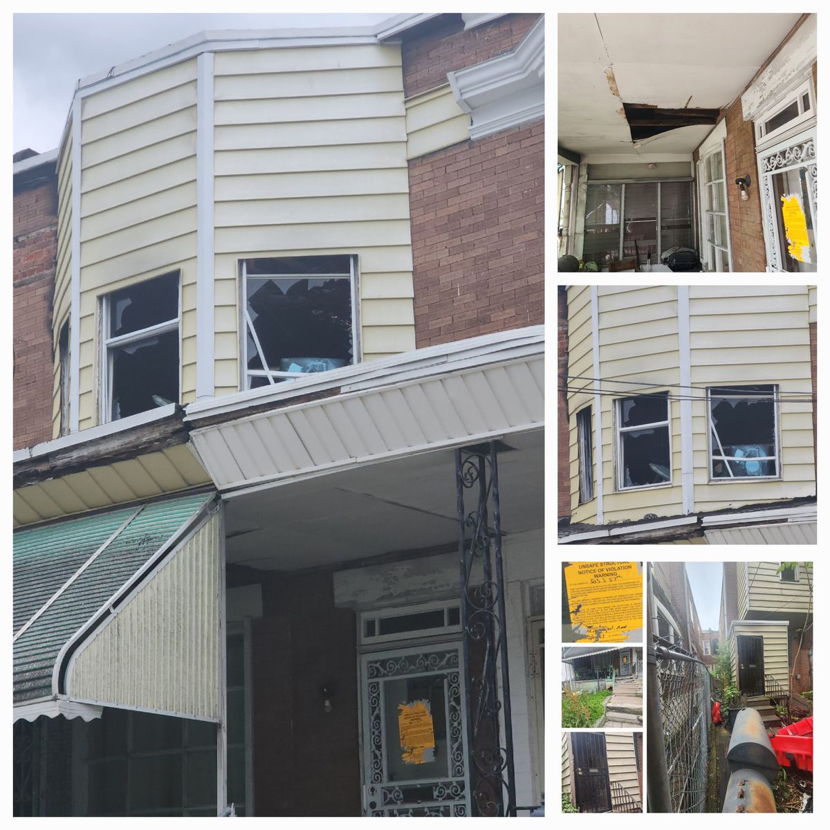 Photographic documentation of the work as submitted to the city's 311 record.