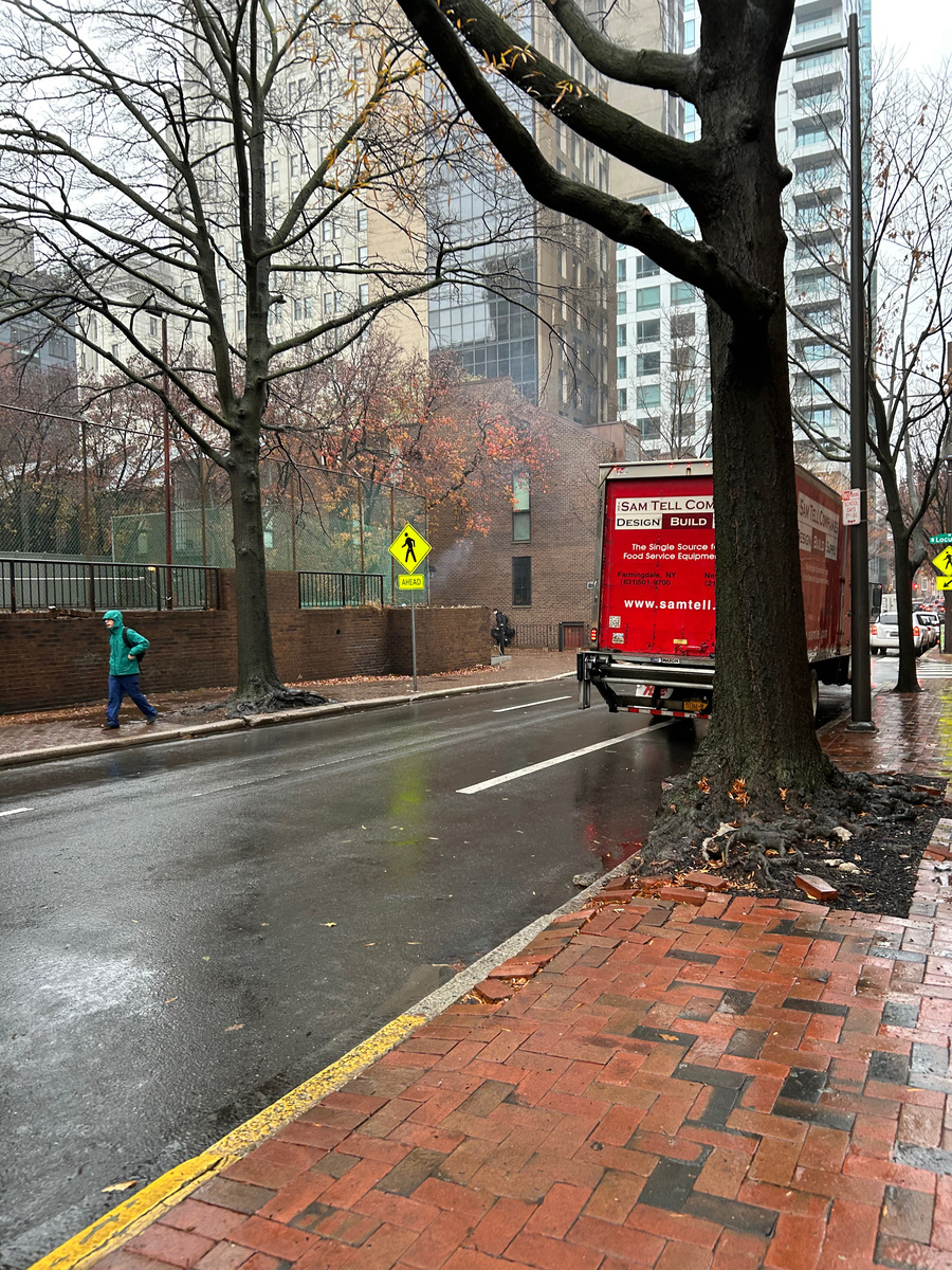Photographic documentation of the work as submitted to the city's 311 record.