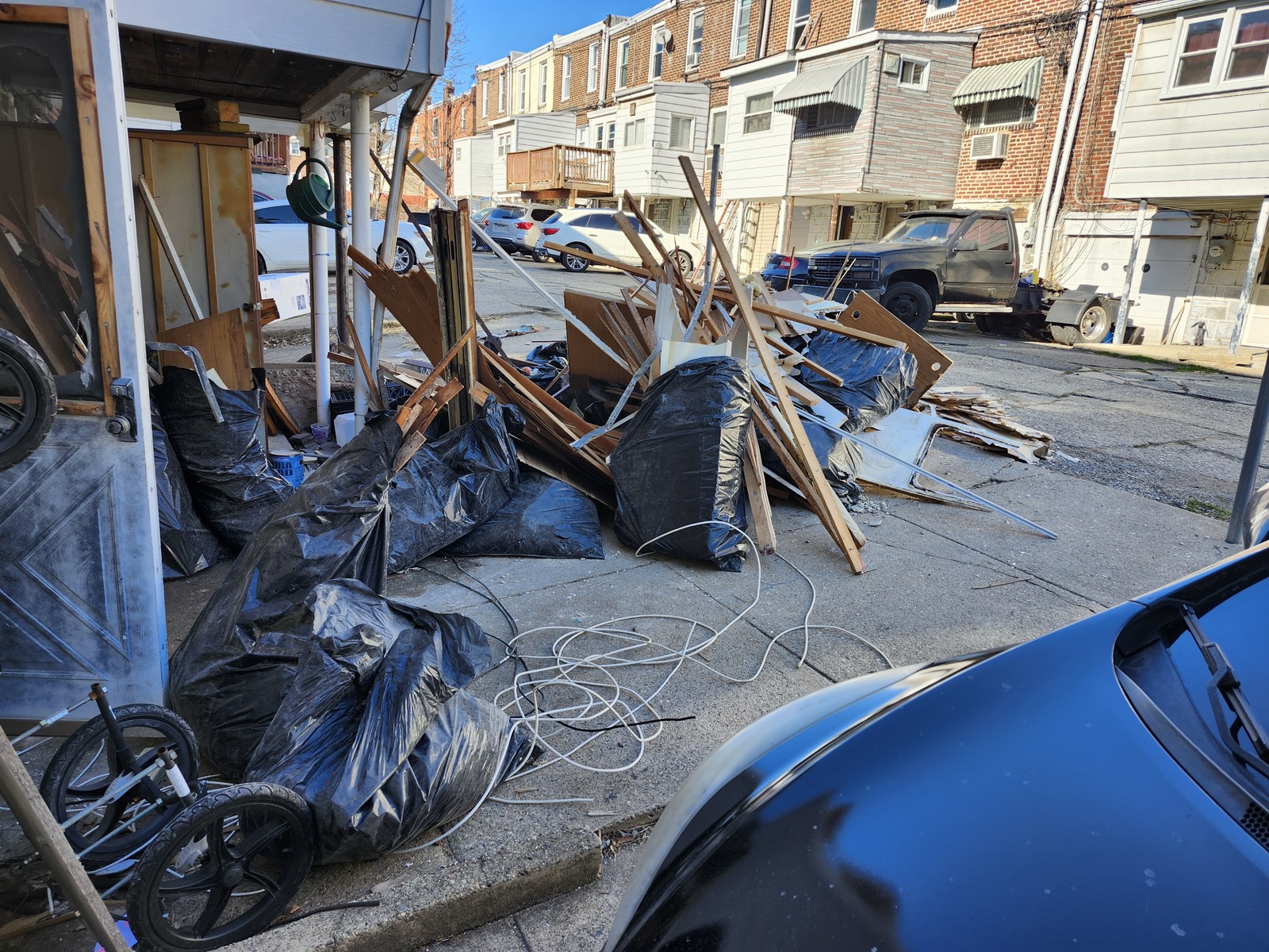 Photographic documentation of the work as submitted to the city's 311 record.