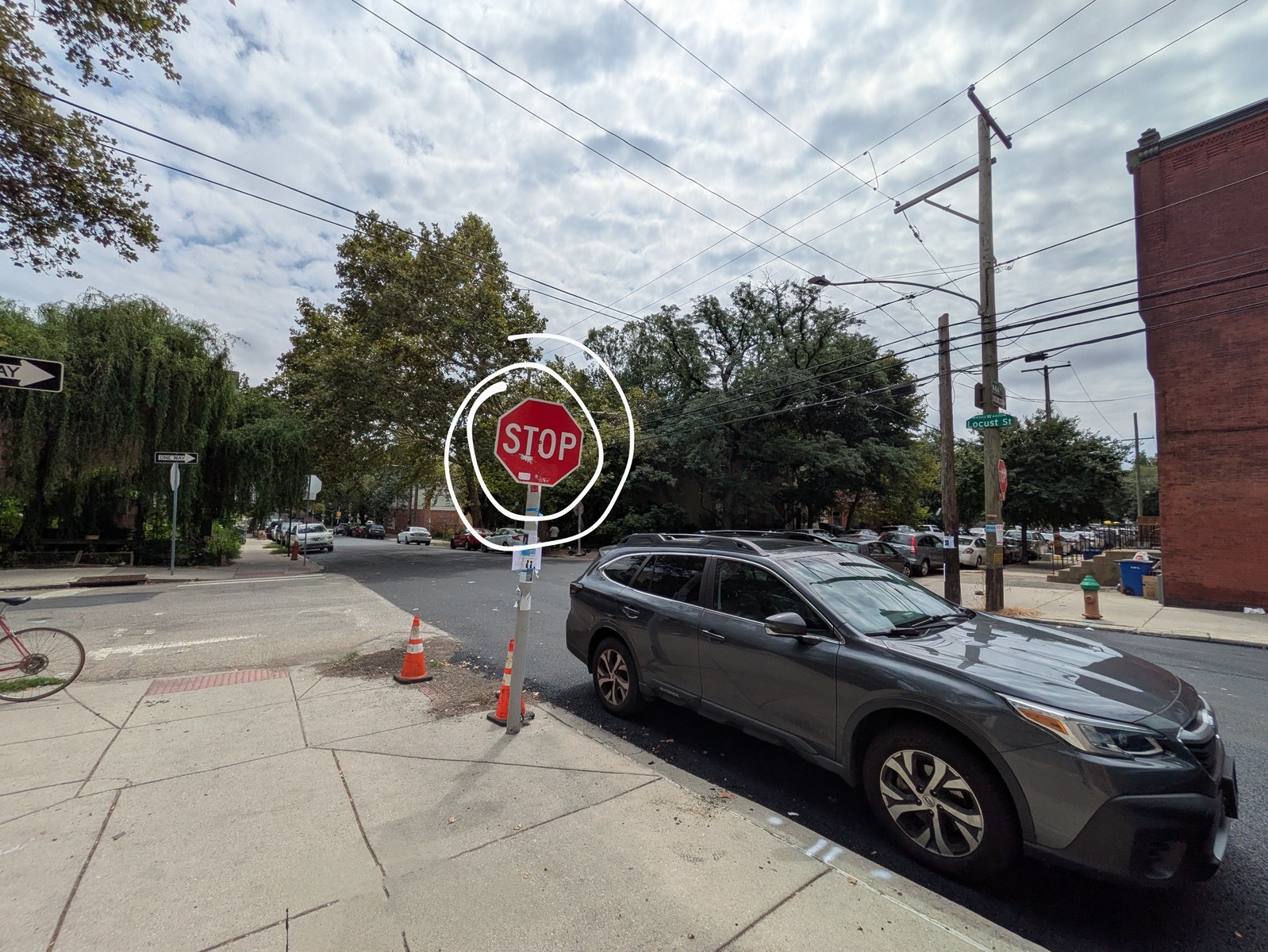 Photographic documentation of the work as submitted to the city's 311 record.