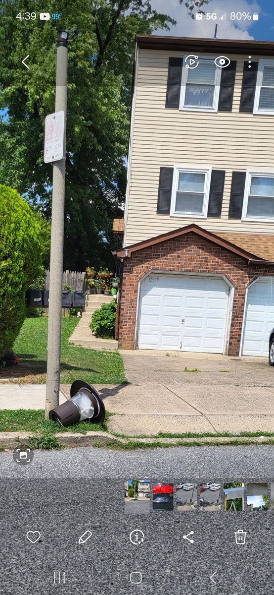 Photographic documentation of the work as submitted to the city's 311 record.
