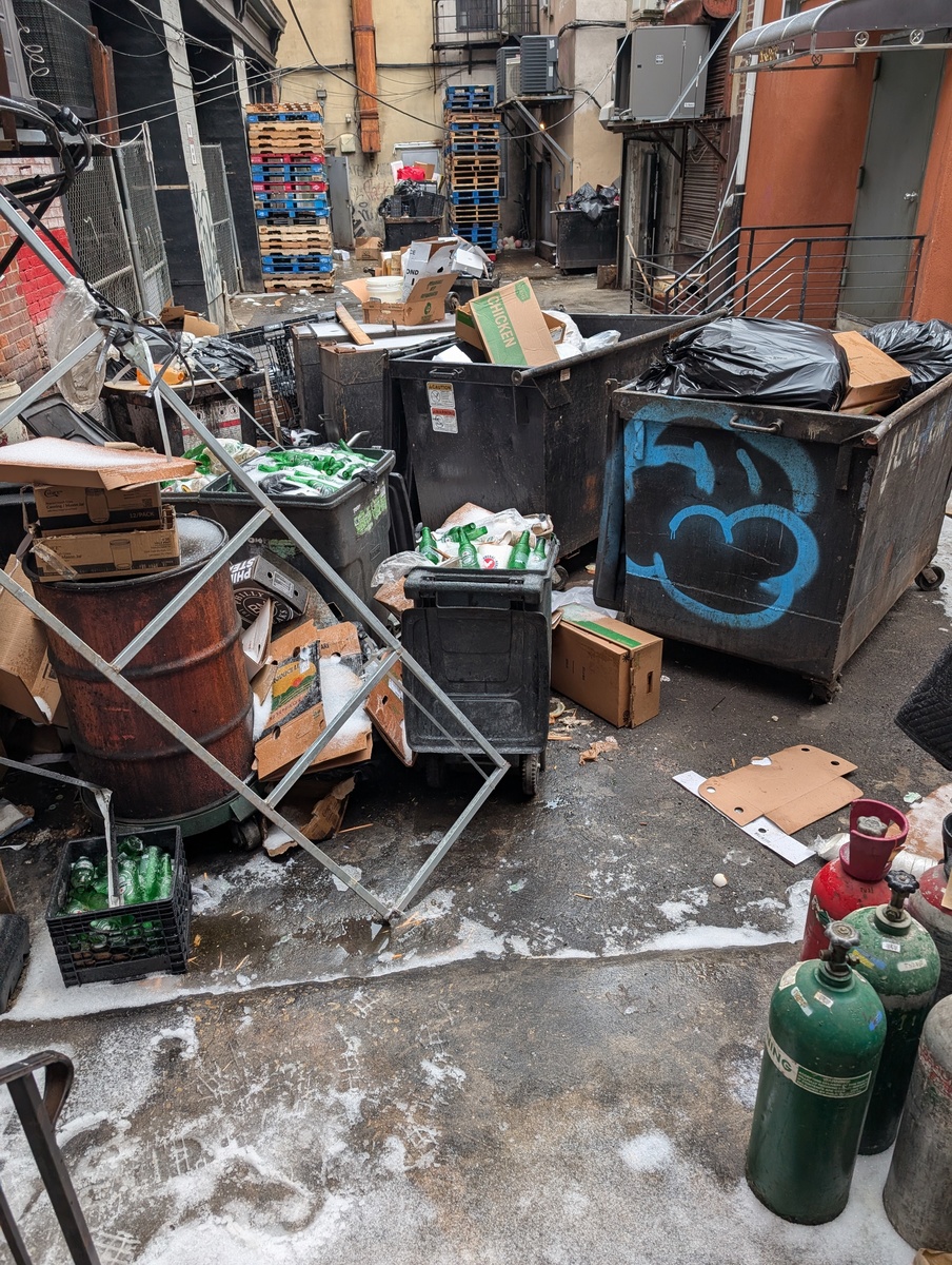 Photographic documentation of the work as submitted to the city's 311 record.