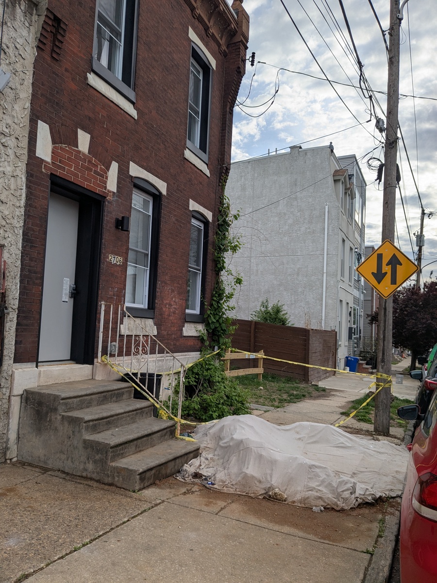 Photographic documentation of the work as submitted to the city's 311 record.