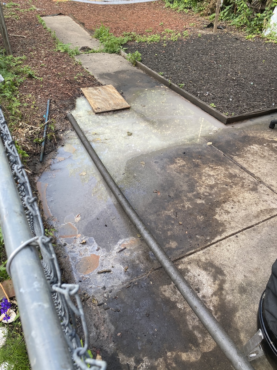 Photographic documentation of the work as submitted to the city's 311 record.