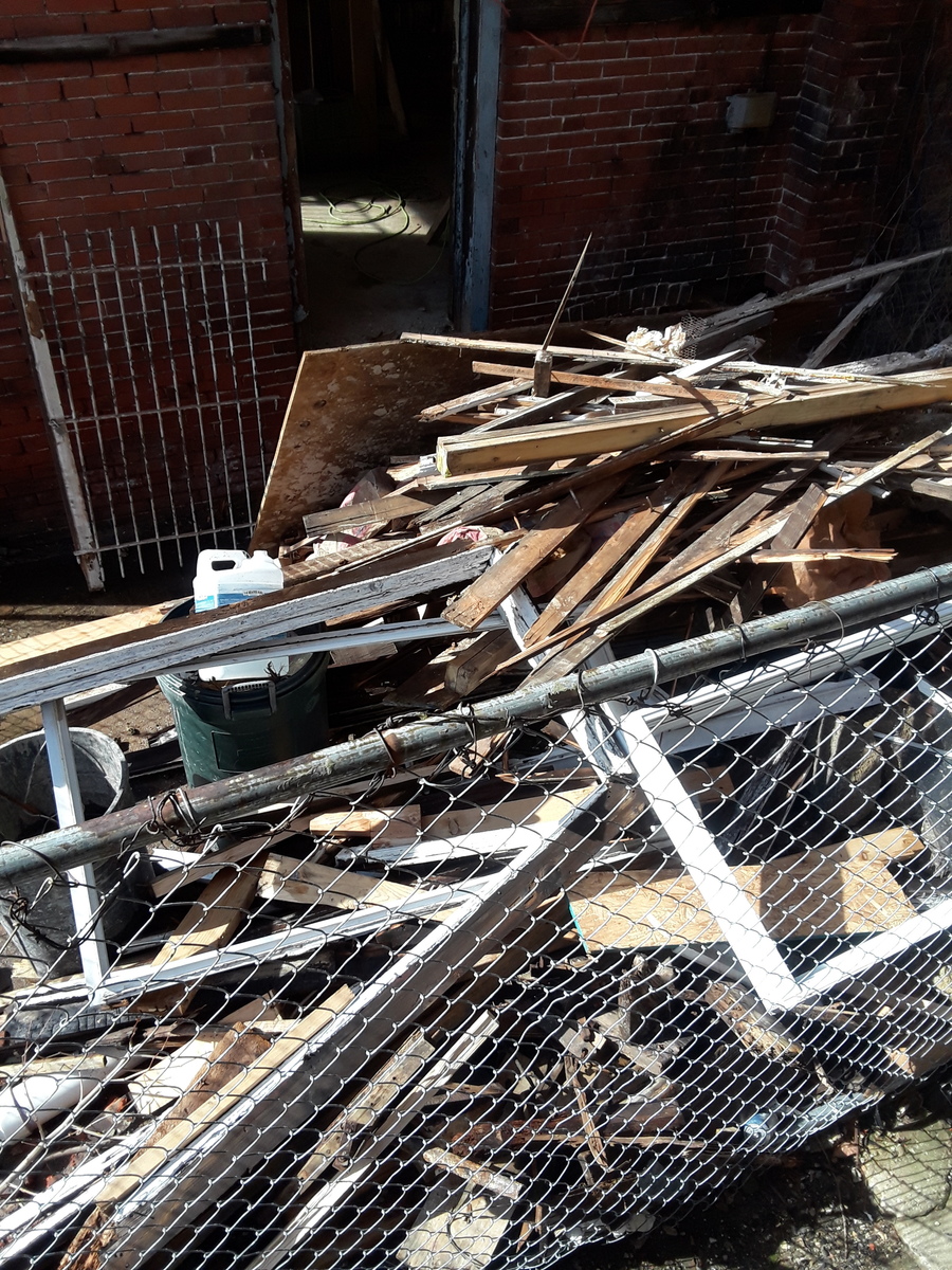 Photographic documentation of the work as submitted to the city's 311 record.